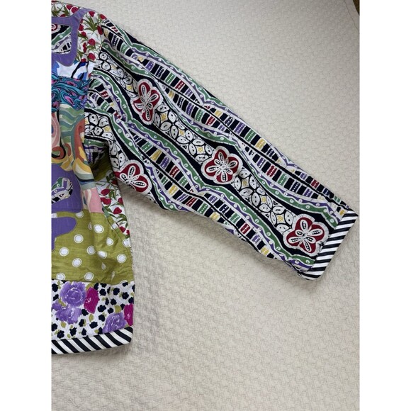 Amen Wardy Koos Van Der Akker Quilted Jacket Women Size Medium VTG Lagenlook - Picture 11 of 15